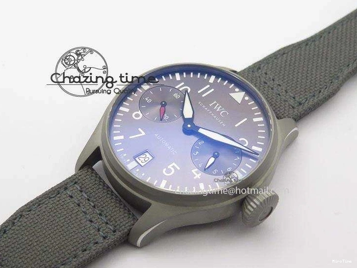 MIROTIME 0109 SunProtective Big Pilot Real PR IW500910 “Patrouille Suisse” ZF 1:1 Best Edition On Gray Nylon Strap 7278